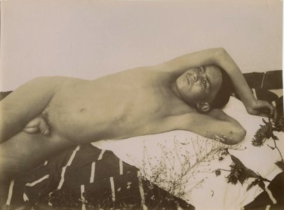 Plüschow, Wilhelm von (1852-1930) - n. Al 0490 - Ragazzo nudo sdraiato - Già in Galdi secret - Drouot auctions