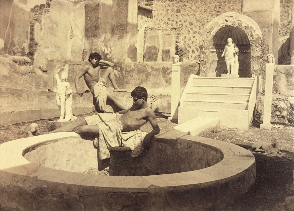 Plüschow, Wilhelm von (1852-1930) - Vincenzo Galdi e Edoardo nella casa di Marco Lucrezio a Pompei - Galerie Lempertz