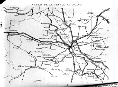 Plànol de comunicacions de Reims, França (AFCEC RIBASV D 4810)