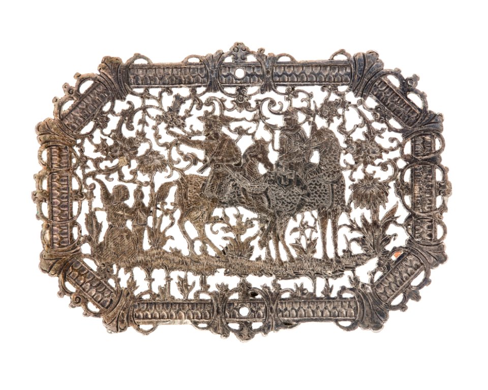 Plåtskiva med ryttare,1800-tal - Hallwylska museet - 110575