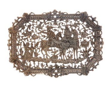 Plåtskiva med ryttare,1800-tal - Hallwylska museet - 110575