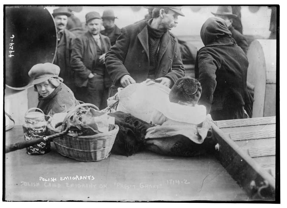Polish emigrants - Polish child emigrant on Pres't Grant LCCN2014709041