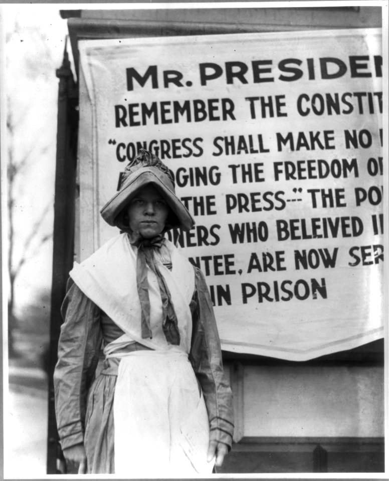 Political Amnesty picket at White House, Washington, D.C. LCCN2001706320