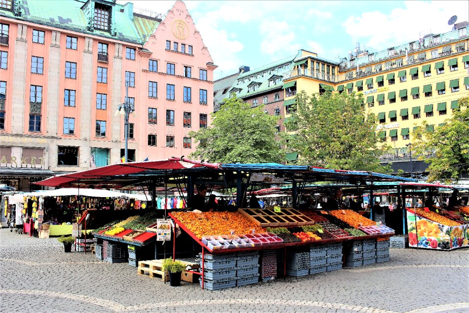 Market square vegetables
