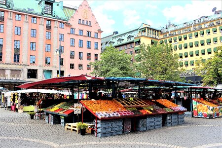 Market square vegetables photo