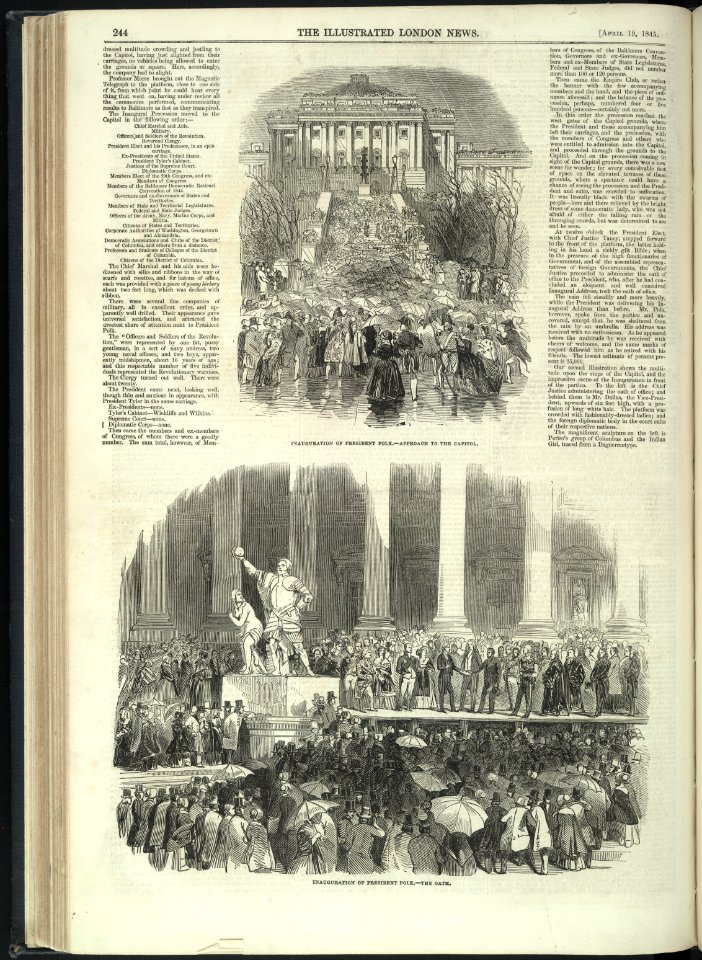Polk inauguration London News