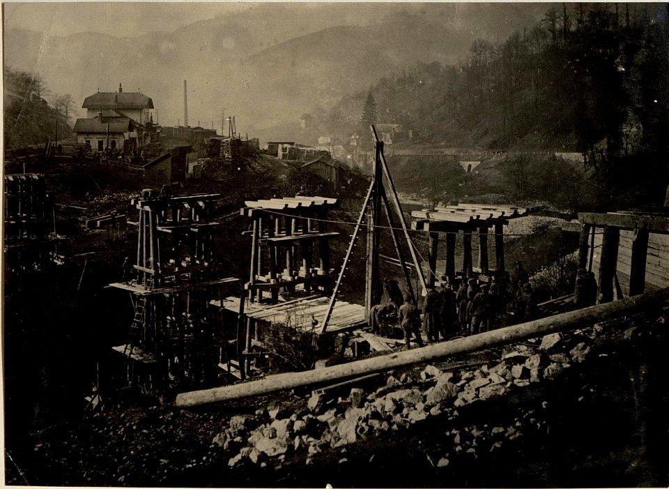 Podmeletzer Brücke, Herstellung der Unterlagen. (BildID 15470167)