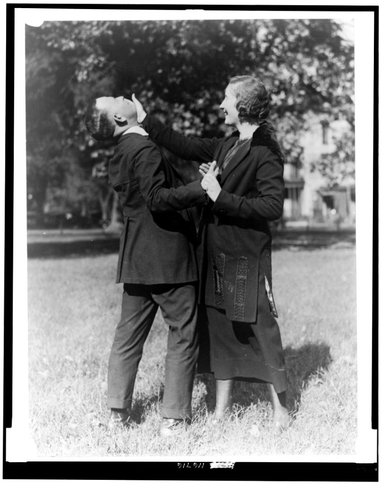 Policewoman and policeman practicing self-defense LCCN96514631
