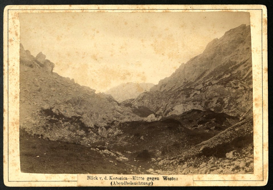 Pogled s Korošice proti zahodu 1890