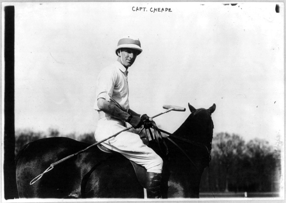 Polo. Player, Capt. Cheape (on horseback) LCCN2003677469