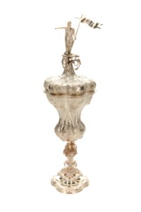 Pokal av silver med Johannes Döparen på locket - Skoklosters slott - 92006