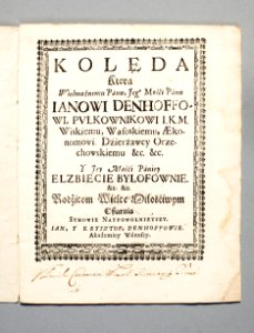Polsk skrift. Polonika. Polsk julsång - Skoklosters slott - 87711