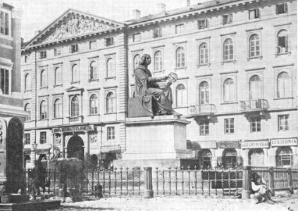 Pomnik Mikołaja Kopernika w Warszawie lata 70. XX wieku