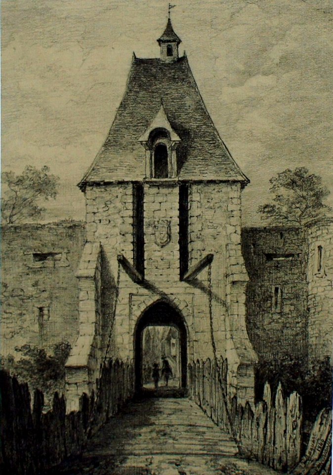 Pont levis porte de Mars par Georges Buissonne