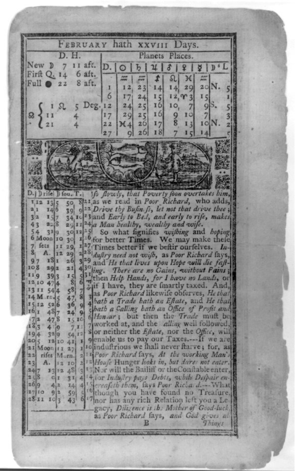 Poor Richard's Almanac LCCN2002697627