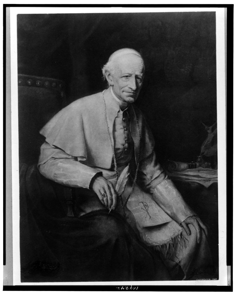 Pope Leo XIII, three-quarter length portrait, seated, facing right LCCN99471900