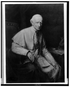 Pope Leo XIII, three-quarter length portrait, seated, facing right LCCN99471900