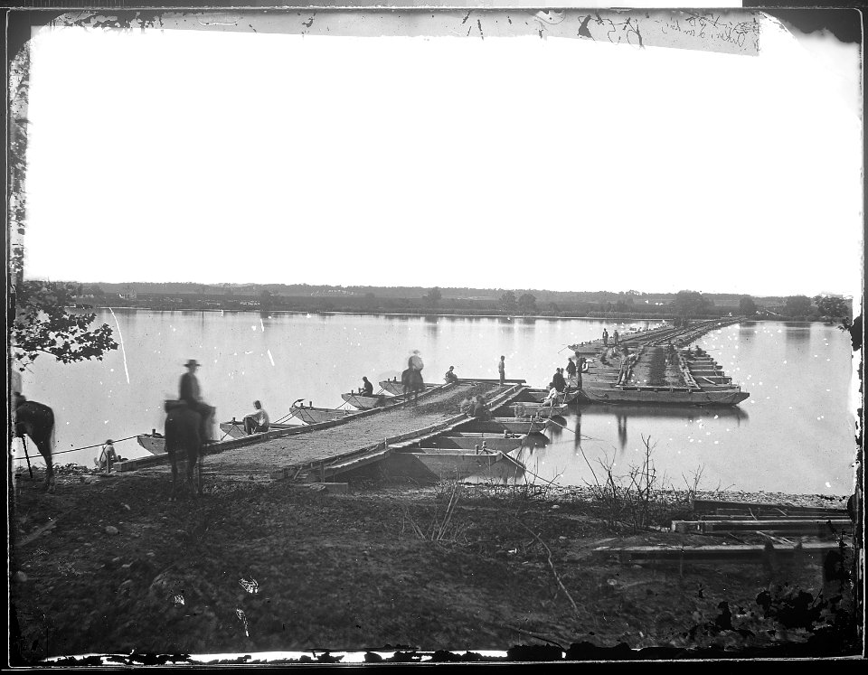 Pontoon Bridge, Aiken's Landing, Va (4152944025)