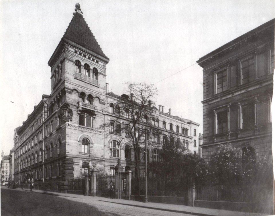 Polizeiamt Waechterstrasse Leipzig um 1905