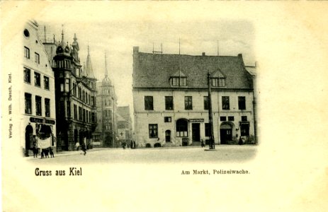 Polizeiwache am Alten Markt 12 (Ecke Dänische Straße) (Kiel 80.604)