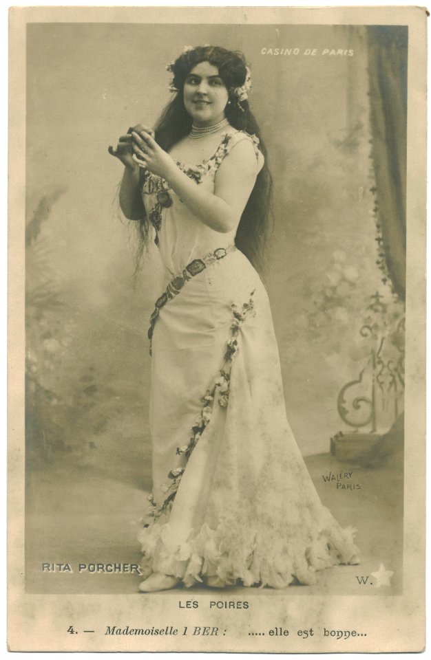 PORCHER, Rita W Étoile. Casino de Paris. 4. As Mlle. 1 Ber in Les Poires. Photo Waléry