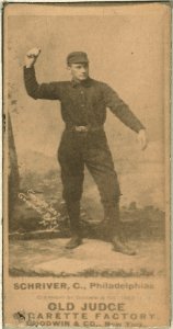 Pop Schriver, Philadelphia Quakers, baseball card portrait LCCN2007686908