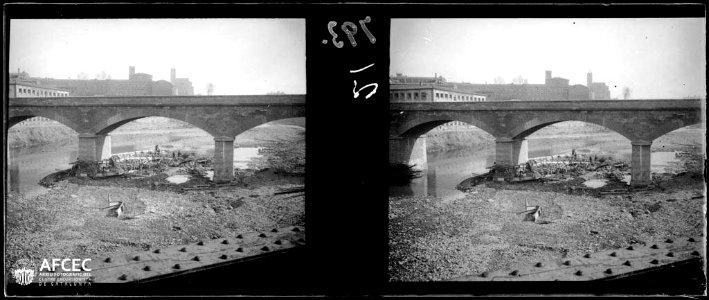 Pont de Sant Francesc des del riu Cardener