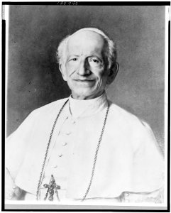Pope Leo XIII, half-length portrait, seated, facing front LCCN99401108