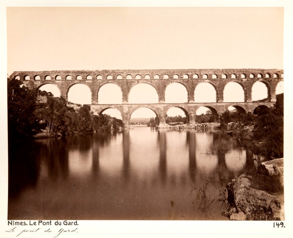 Pont du Gard, akvedukt i Nimes - Hallwylska museet - 107241