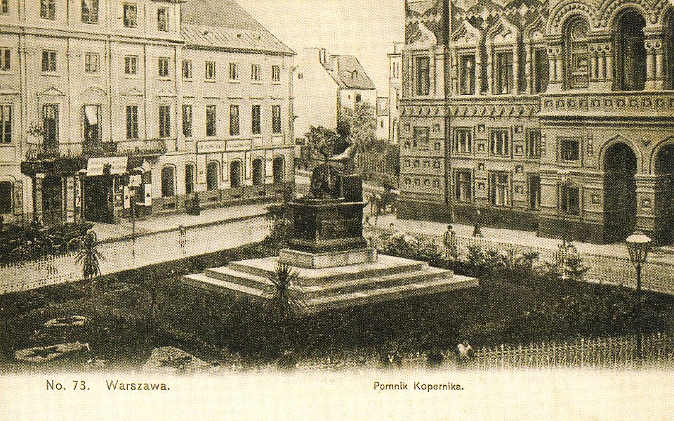 Pomnik Mikołaja Kopernika w Warszawie 1908