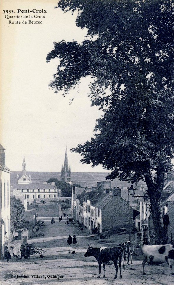 Pont-Croix Le quartier de la Croix vers 1920