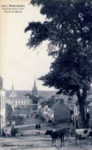 Pont-Croix Le quartier de la Croix vers 1920