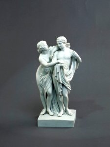 Porslin. Venus och Adonis, figurgrupp - Hallwylska museet - 89200