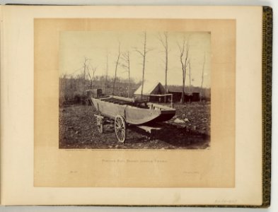 Pontoon boat, Brandy Station, Virginia - negative by T.H. O'Sullivan, positive by A. Gardner. LCCN2007682517