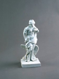 Porslin. Vit figurin - Hallwylska museet - 89214