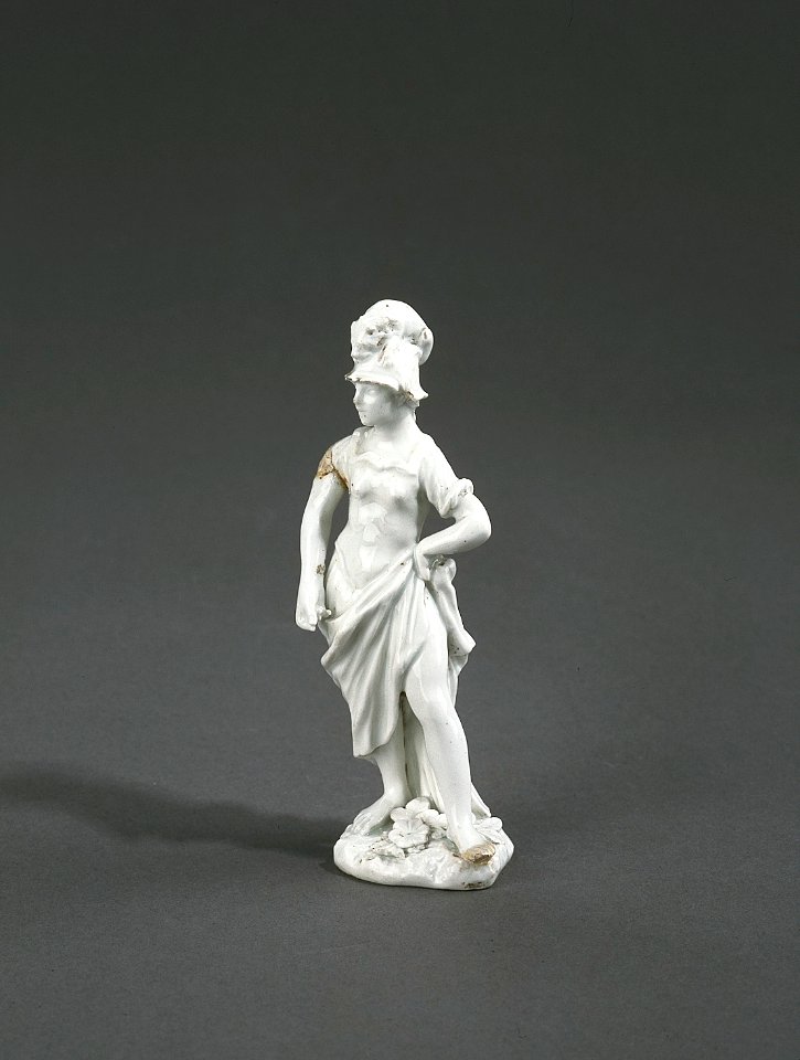 Porslin. Vit figurin - Hallwylska museet - 89268