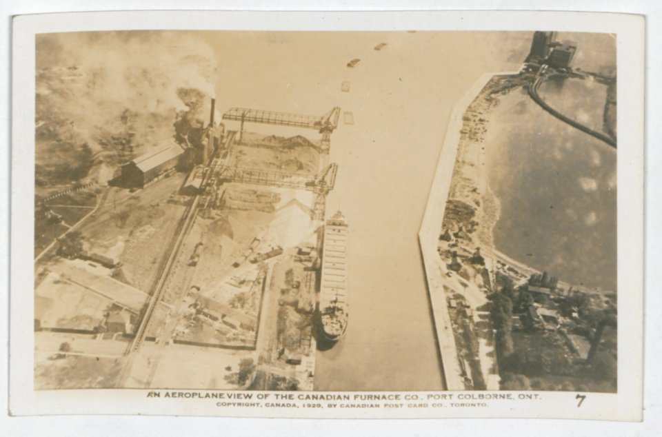 Port Colborne Ontario from the Air (HS85-10-37520) original