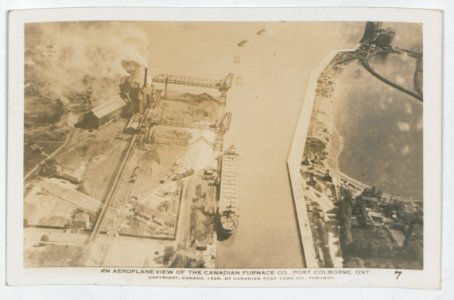 Port Colborne Ontario from the Air (HS85-10-37520) original photo