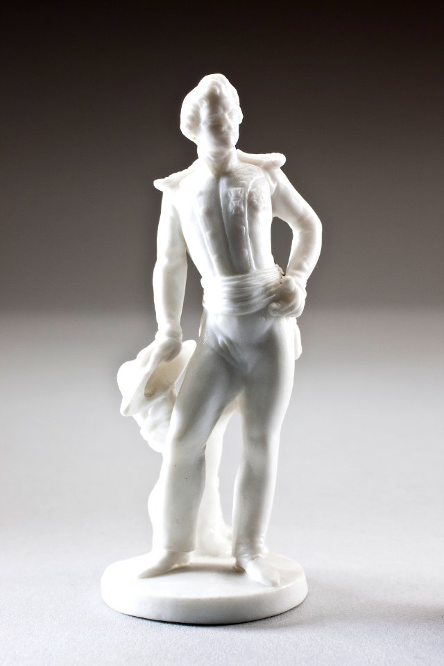 Porslinsfigur från Nymphenburg föreställande Kung Ludwig I av Bayern gjord på 1820-talet - Hallwylska museet - 93889