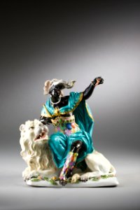 Porslinsfigur. Afrika - Hallwylska museet - 87106
