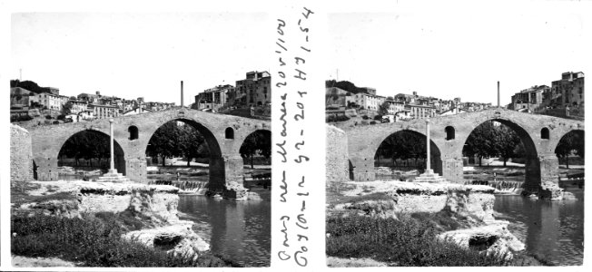 Pont i creu a Manresa