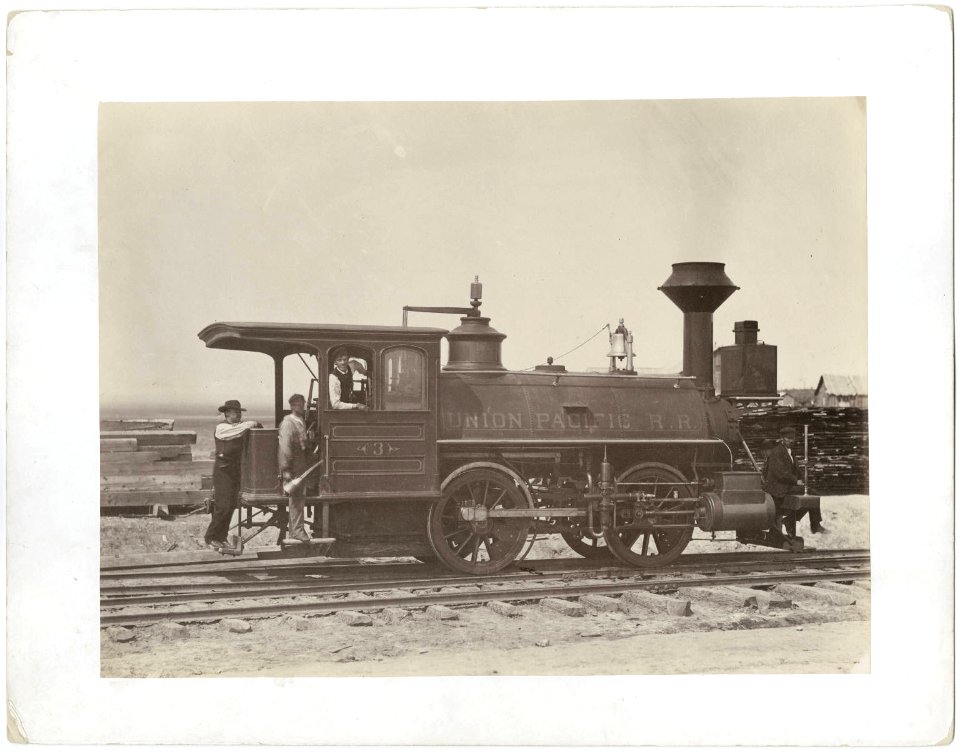 Pony engine Union Pacific Railroad by Andrew J Russell