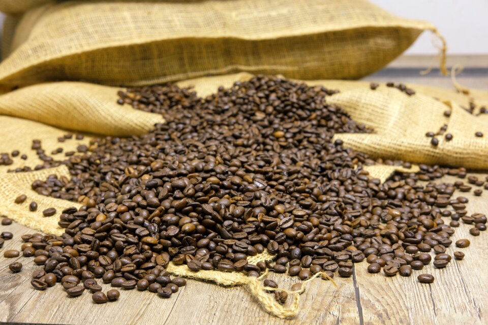 Coffee bags beans caffeine