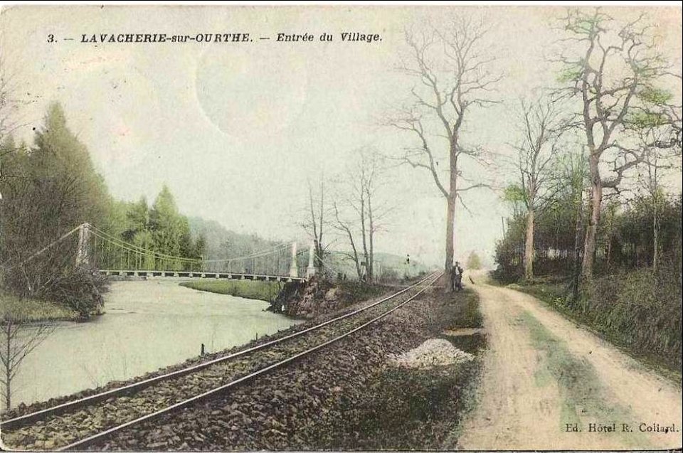 Pont suspendu couleur 1903