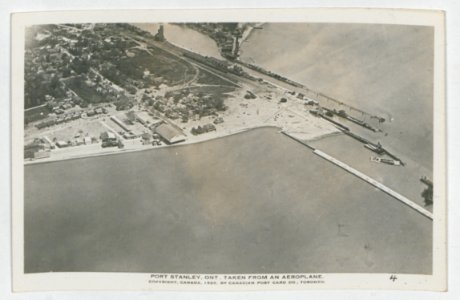 Port Stanley Ontario from the Air (HS85-10-37545) original