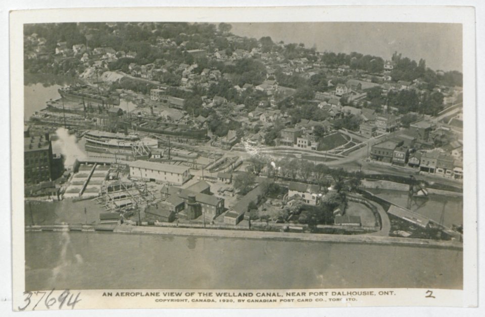 Port Dalhousie Ontario from an Aeroplane (HS85-10-37694) original