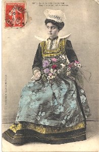Port-Louis Une reine des fleurs de Bretagne 1908 photo