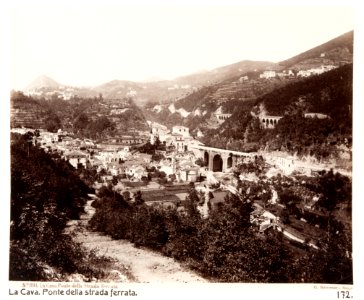 Ponte della strada ferrata, Cava de' Tirreni - Hallwylska museet - 107438