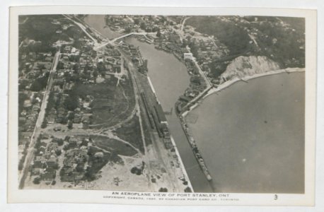 Port Stanley Ontario from the Air (HS85-10-37544) original