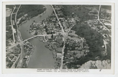 Port Stanley Ontario from the Air (HS85-10-37546) original